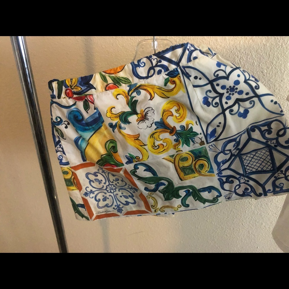 Blue Dolce and Gabbana Skort